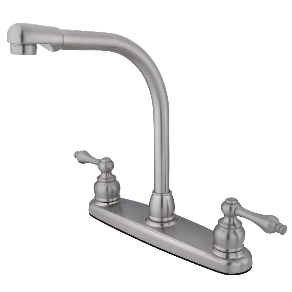 Kingston Brass KB716ALLS Victorian Centerset Kitchen Faucet - Single Handle Pull-Down Sprayer, Oil Rubbed Bronze Finish for Modern Farmhouse & Traditional Kitchens
