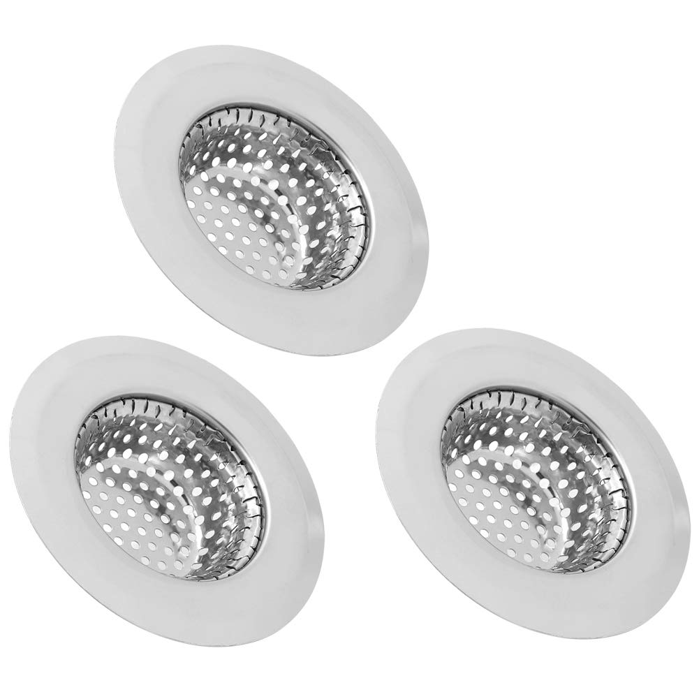 3Pcs Rust-Proof Stainless Steel Kitchen Filters for Cooking & Baking