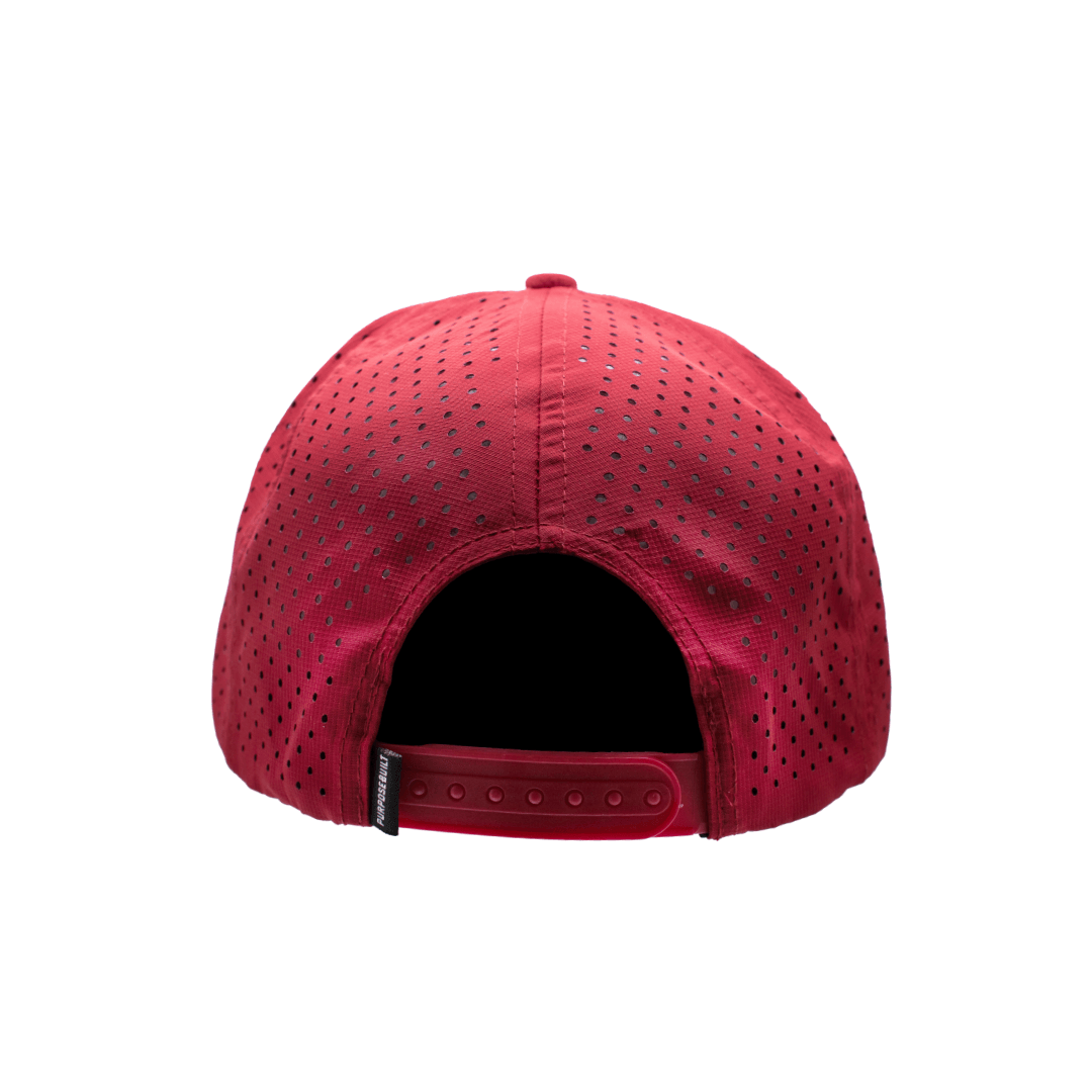 Waterproof Red Badge Hat - Adjustable & Lightweight for Outdoor Activities, Hiking, and Sports