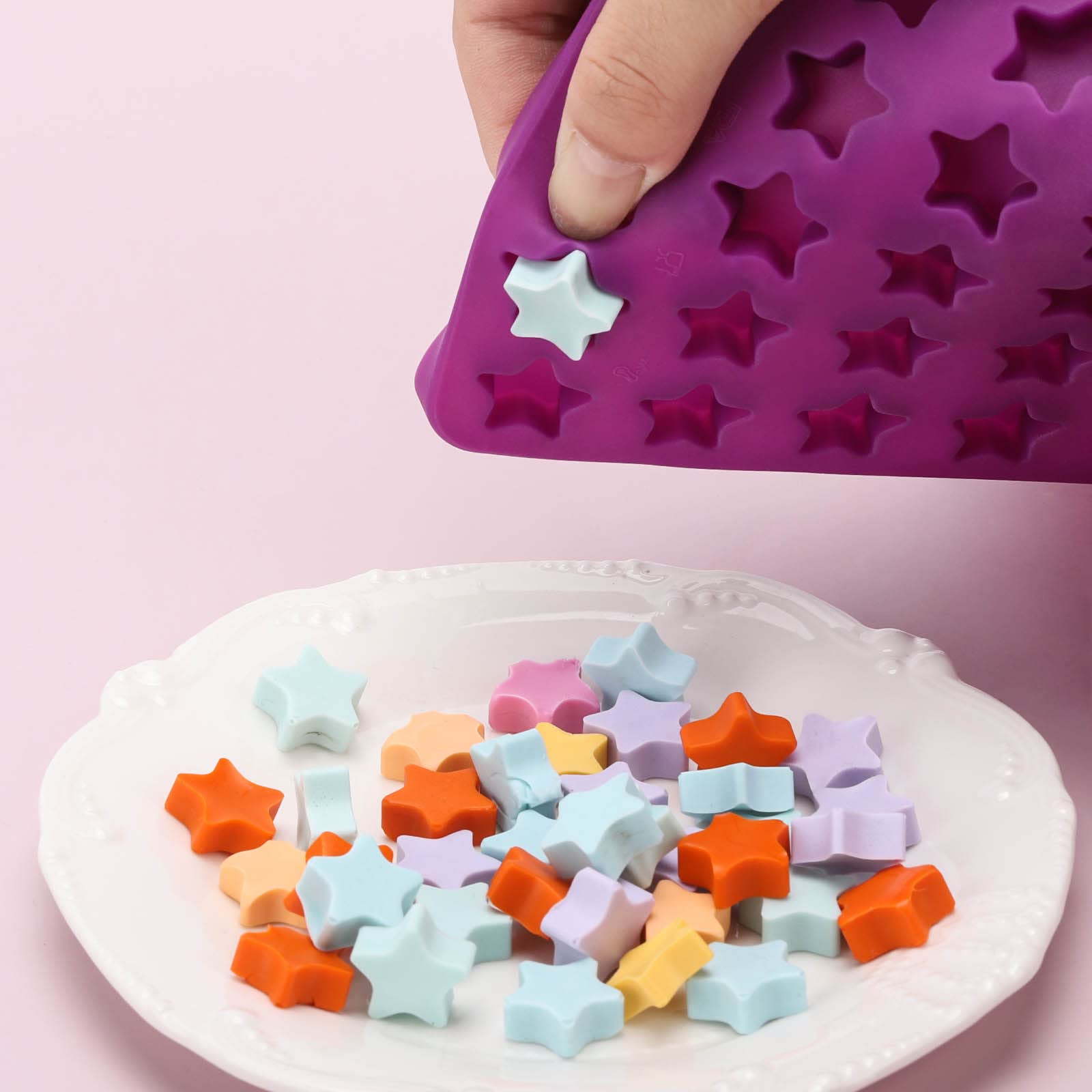 112 Cavity Mini Star Silicone Molds - Premium Baking Molds for Homemade Dog Treats, Chocolate, Candy, Gummies, Biscuits & DIY Desserts | Perfect for Party Favors, Holiday Baking & Dog Training Rewards