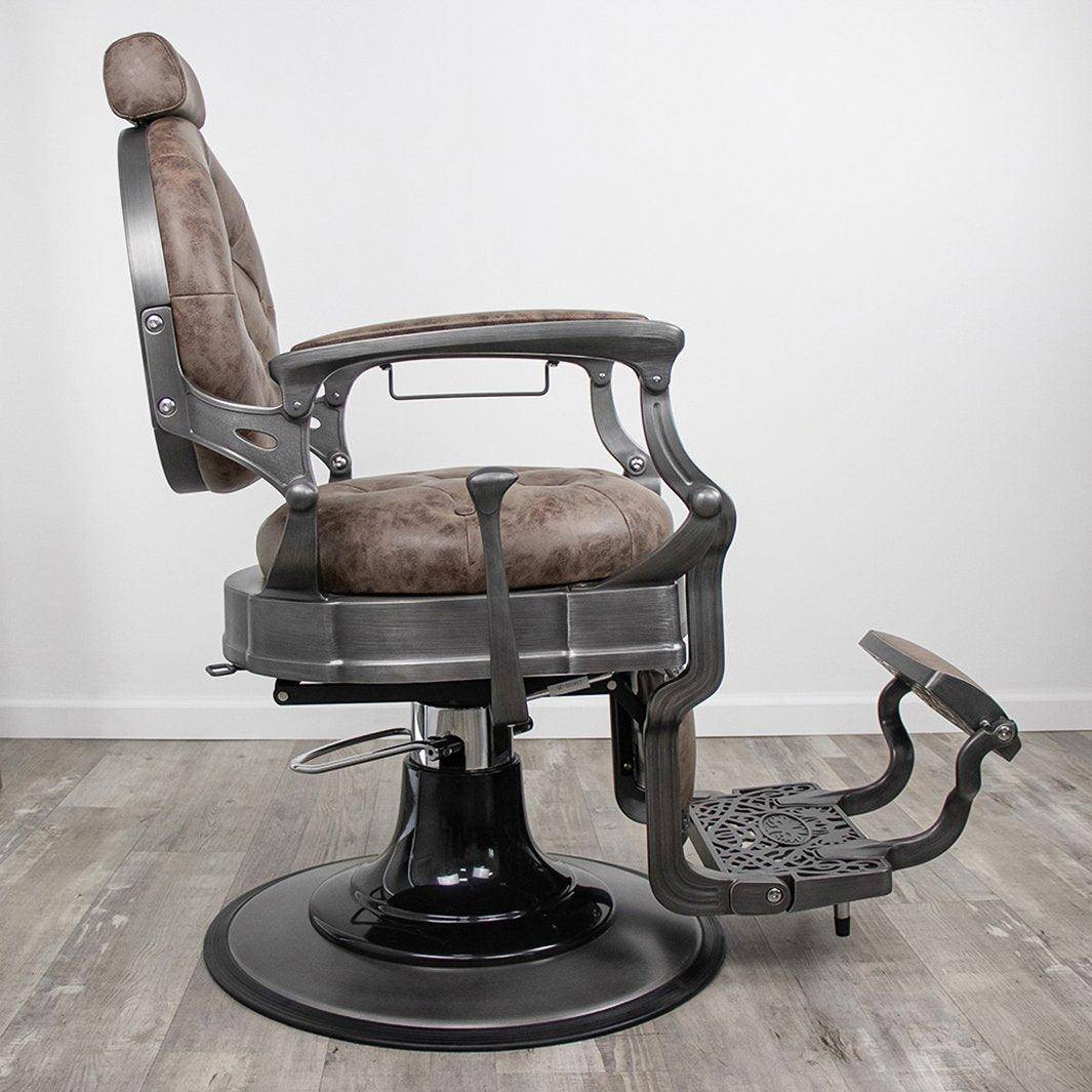Professional Barber Chair for Salon & Home Use - Heavy Duty Hydraulic Styling Chair with Adjustable Height & Reclining Backrest - Perfect for Haircuts, Shaves & Styling