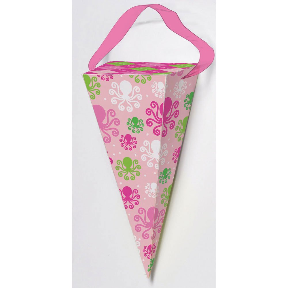 Ocean Preppy Girl Favor Cones - Cute Party Accessories for Birthday, Baby Shower & Beach Themed Events - Perfect for Decorations, Treat Bags & Party Favors