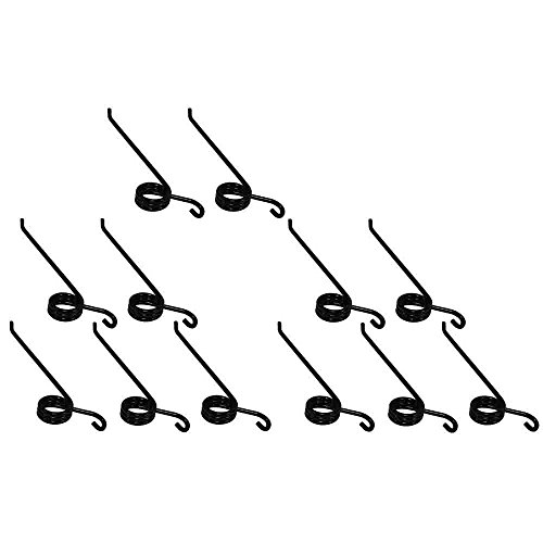 12-Pack 668364M1 Rake Teeth Replacement for Massey Ferguson Rakes Models 21, 25, 36, 37 - Compatible with 667530M1 - Durable Tine Blades for Hay Raking & Field Maintenance
