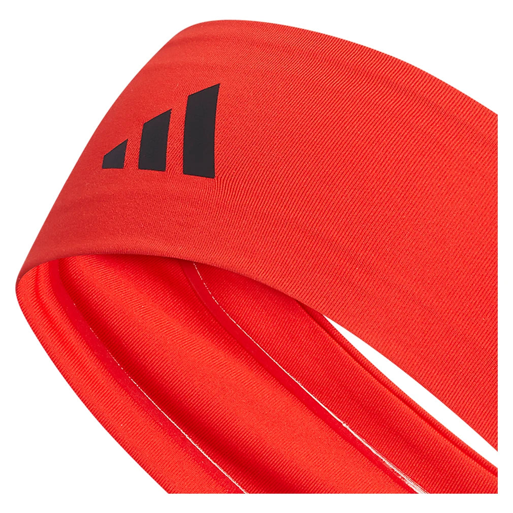Alphaskin 3-Pack Headband Set - Red & Black Stretchable Sports Headbands for Women & Men - Perfect for Running, Yoga, Workouts and Fitness Activities