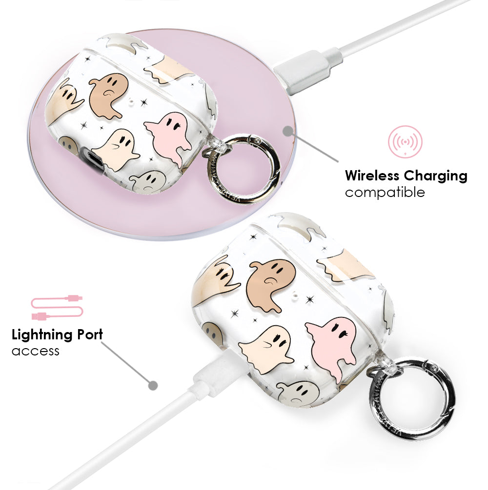 Ghosted Again AirPods Case - Cute & Protective Cover for AirPods 1/2/3 & Pro - Perfect for Everyday Use, Travel & Gifts