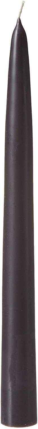 Root Candles 7940 Unscented Smooth Hand-Dipped 9-Inch Taper Candle, Black - Perfect for Dinner Parties, Weddings & Romantic Ambiance