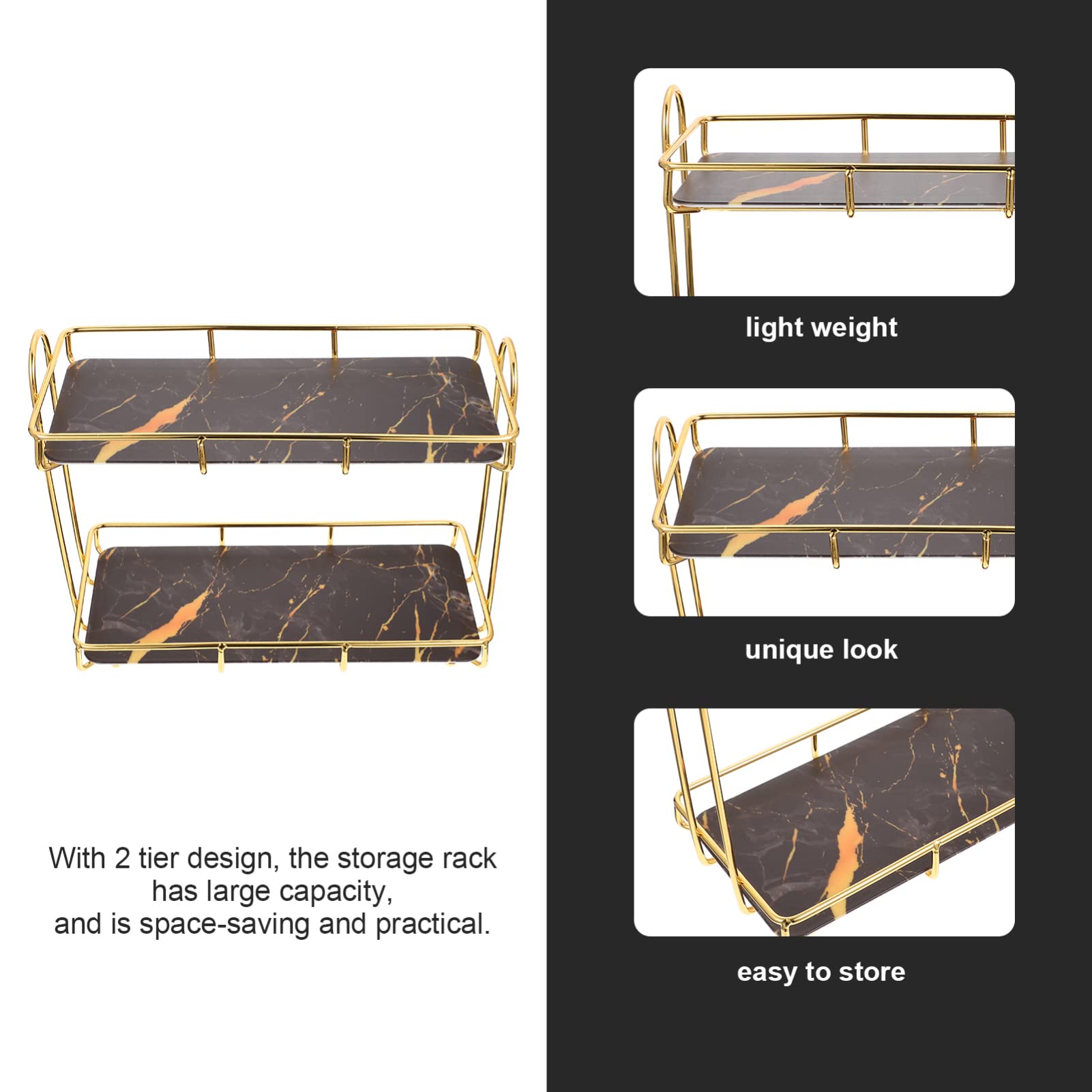 Beavorty Cosmetic Storage Rack - Countertop Organizer for Bathroom & Vanity