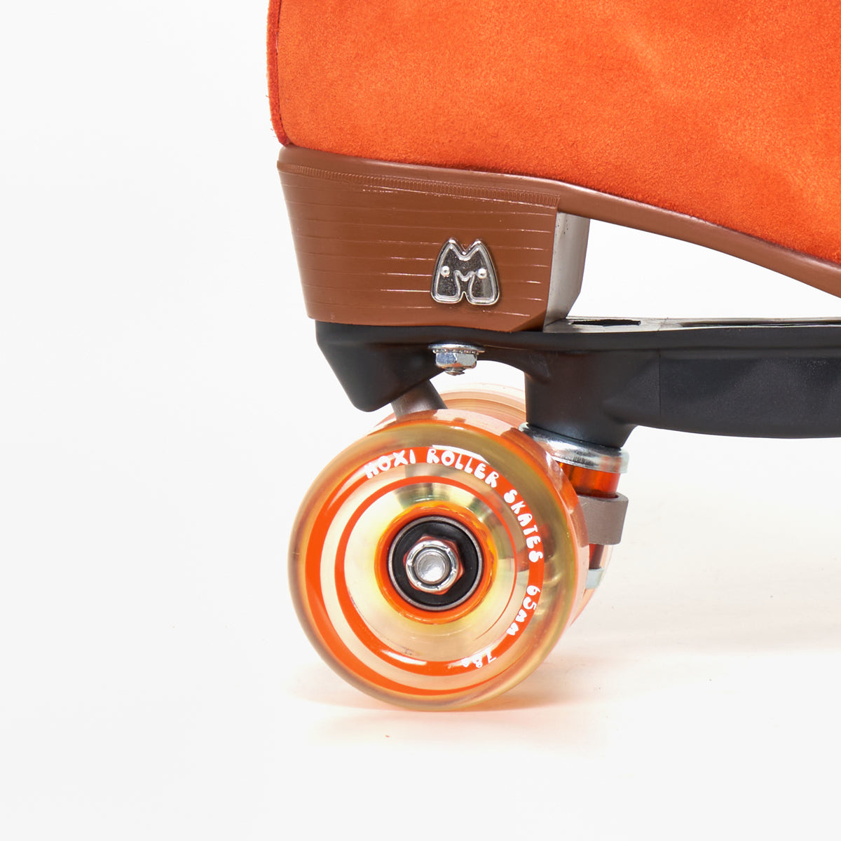Moxi Lolly Clementine Roller Skates for Women - Orange Outdoor & Indoor Quad Skates with Premium Wheels - Perfect for Rink, Park, Street Skating and Roller Derby