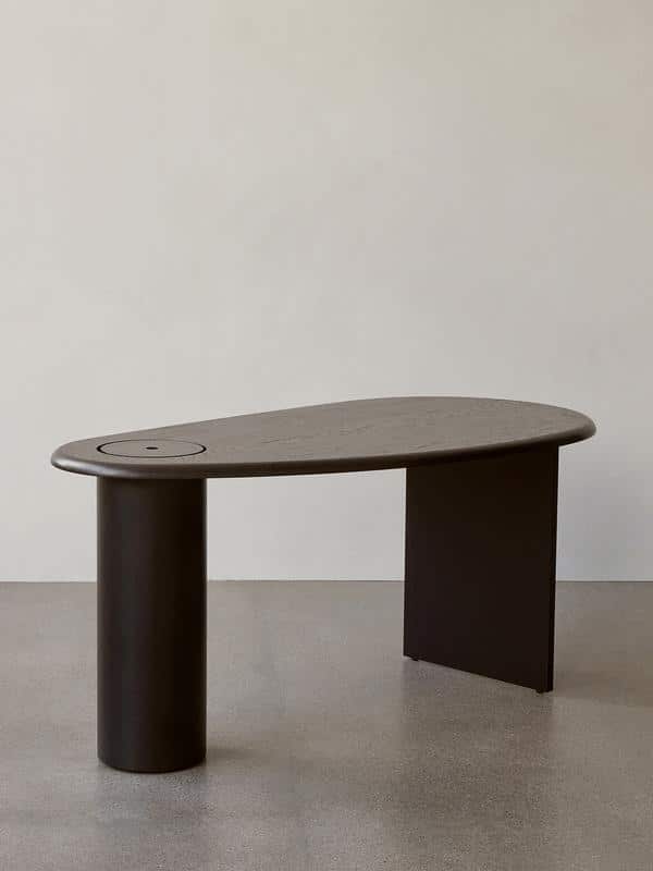 AUDO CPH The Eclipse Desk - Dark Oiled Oak Modern Writing Desk for Home Office, Study & Workspace