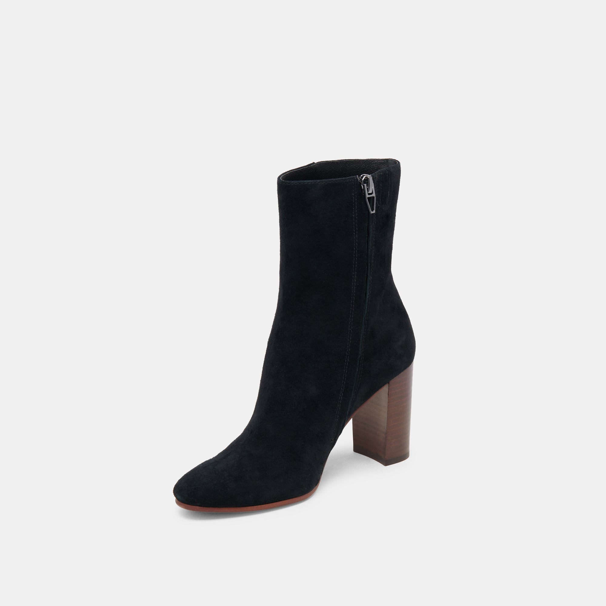 Suzy Booties Onyx Suede - Stylish & Comfortable Women's Ankle Boots for Fall & Winter Fashion, Office & Casual Wear