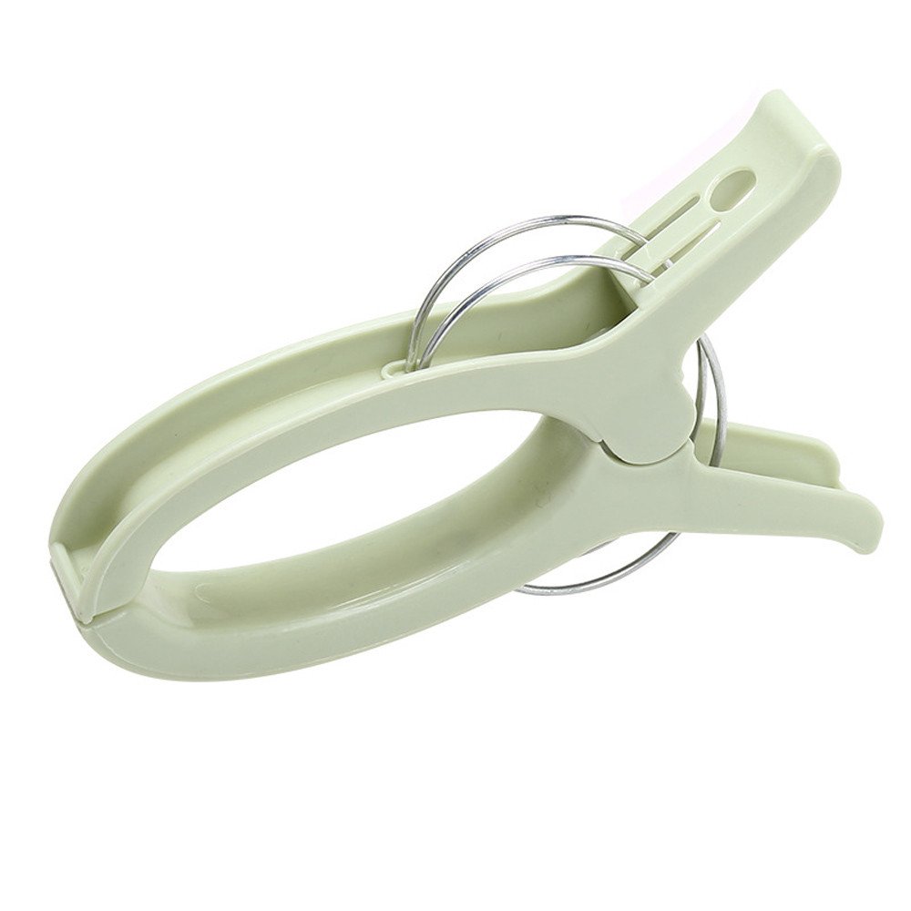 5 Inch Green Plastic Beach Clips for Sunbeds, Large Towels & Quilts - Strong Under Bed Storage Solution for Kitchen, Dining & Bar Organization | Perfect for Poolside, Picnics & Home Storage