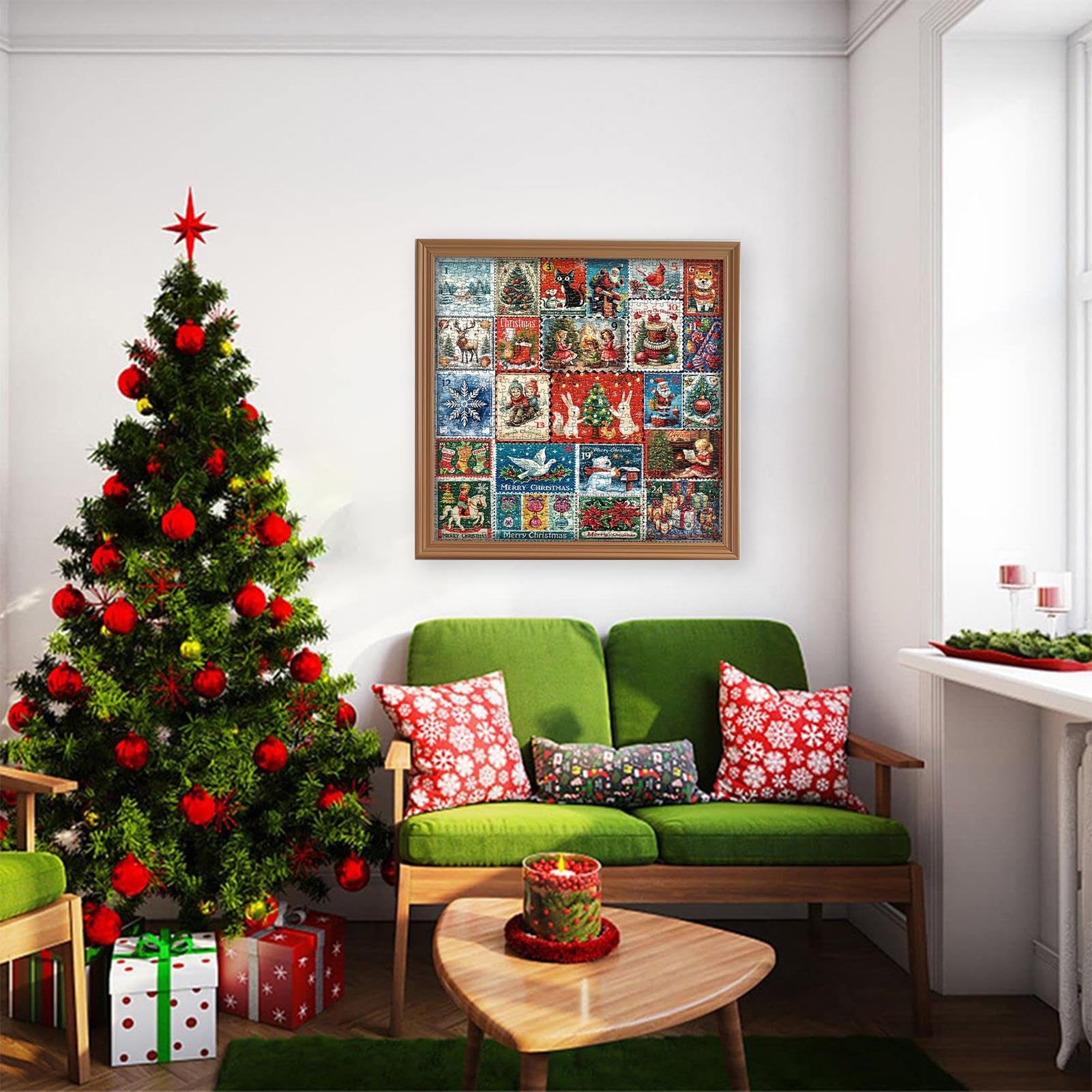 Christmas Countdown Puzzle, Advent Calendar Puzzle 1000 Pieces | Holiday Puzzle for Home Decor, Christmas Gifts, Family Activities & Festive Fun | Perfect for Countdown to Christmas, Family Bonding & Seasonal Decorations