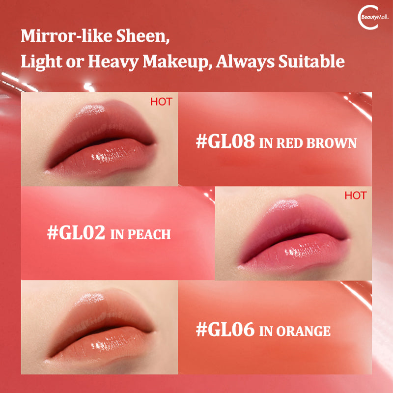 INTO YOU Mirror Glow Lipstick - Long Lasting Hydrating Lipstick with High Shine Finish, Vegan & Cruelty Free - Perfect for Date Night, Parties & Everyday Wear