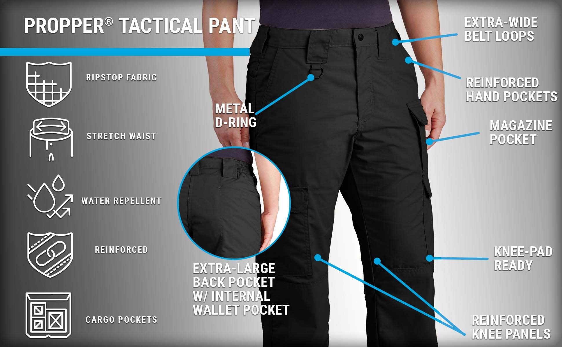 Propper Women's Tactical Pants - Durable & Comfortable Outdoor Work Pants for Hiking, Camping & Law Enforcement | Moisture-Wicking & Multi-Pocket Design