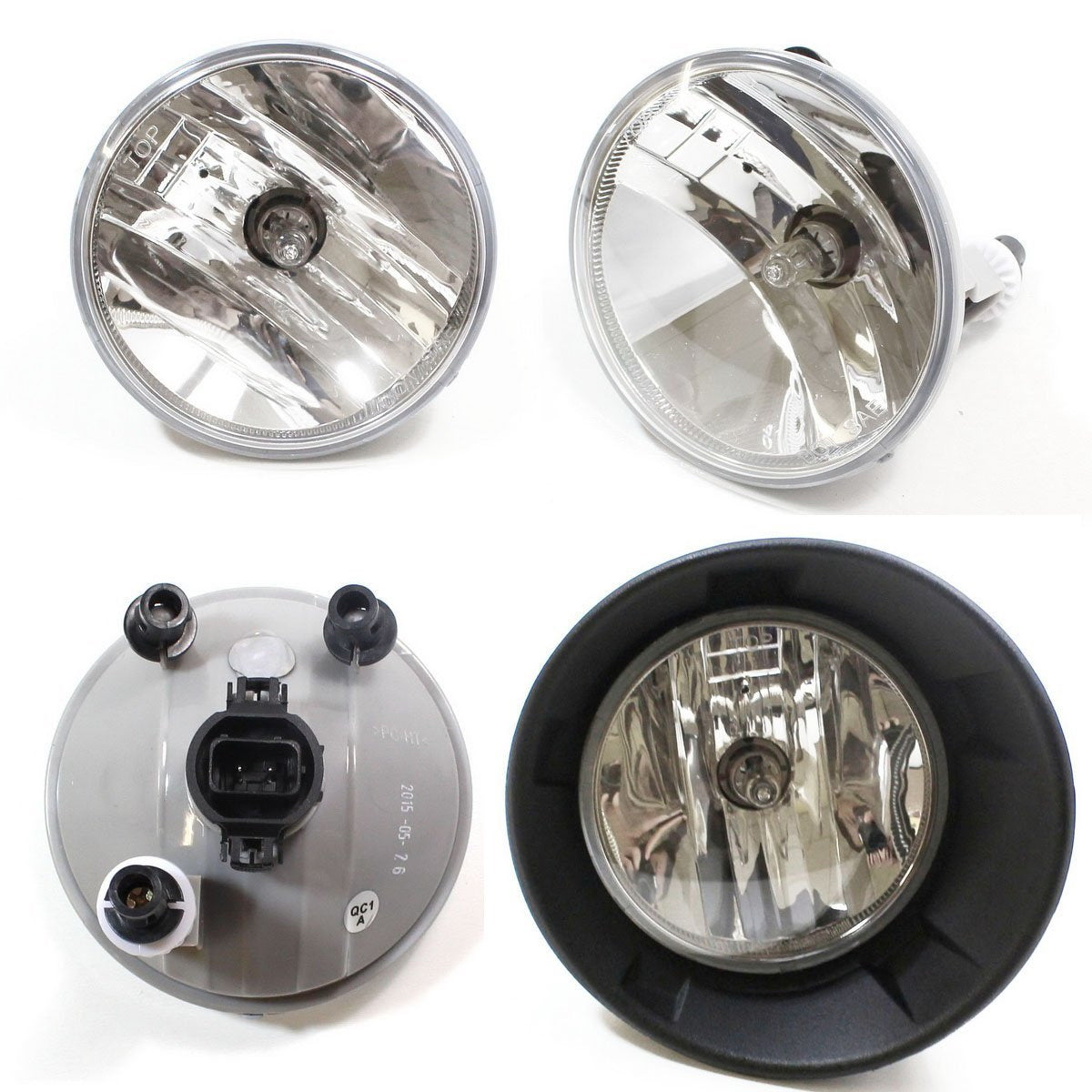 Complete Clear Lens Fog Light Kit with White LED Bulbs & Bezels for 2010-2013 Chevy Camaro LS/LT - Upgrade Your Night Driving Visibility & Style