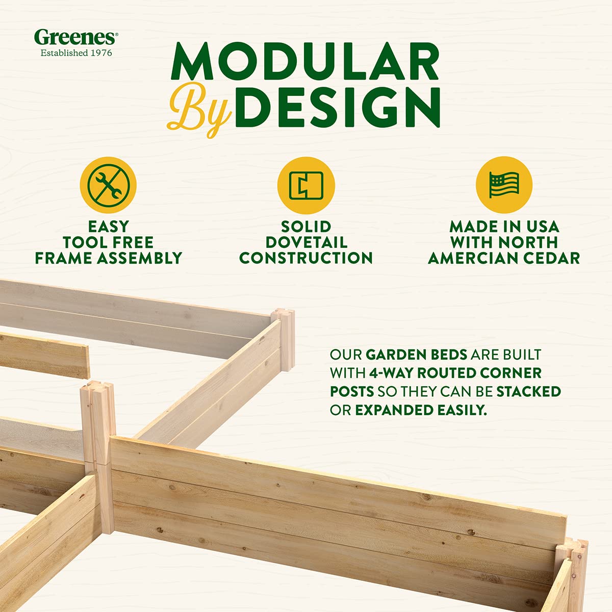 Premium Cedar Raised Garden Bed Kit with CritterGuard Fence System - 8' x 12' x 16.5