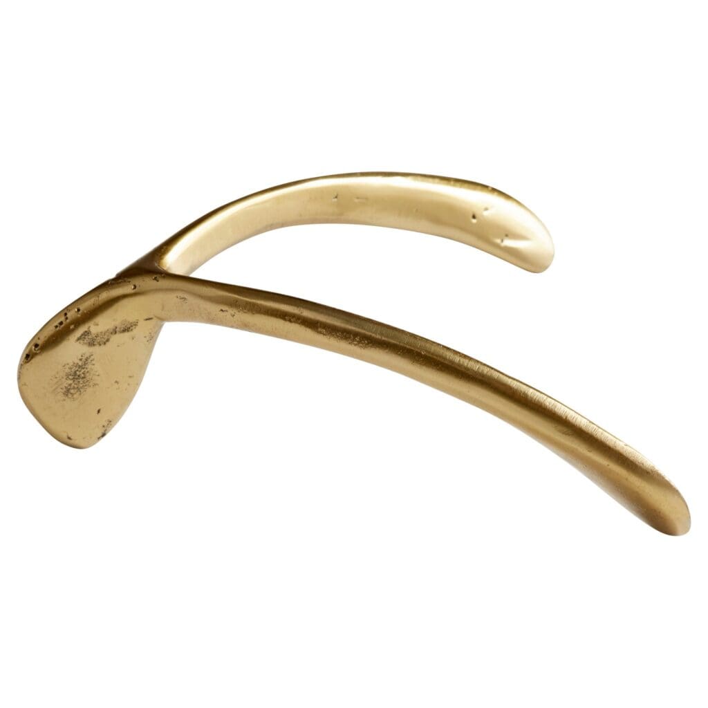 Cyan Design 11238 Wishbone Token - Aged Brass Home Decor for Good Luck & Wishes | Perfect for Wall Hangings, Gift Giving & Interior Design