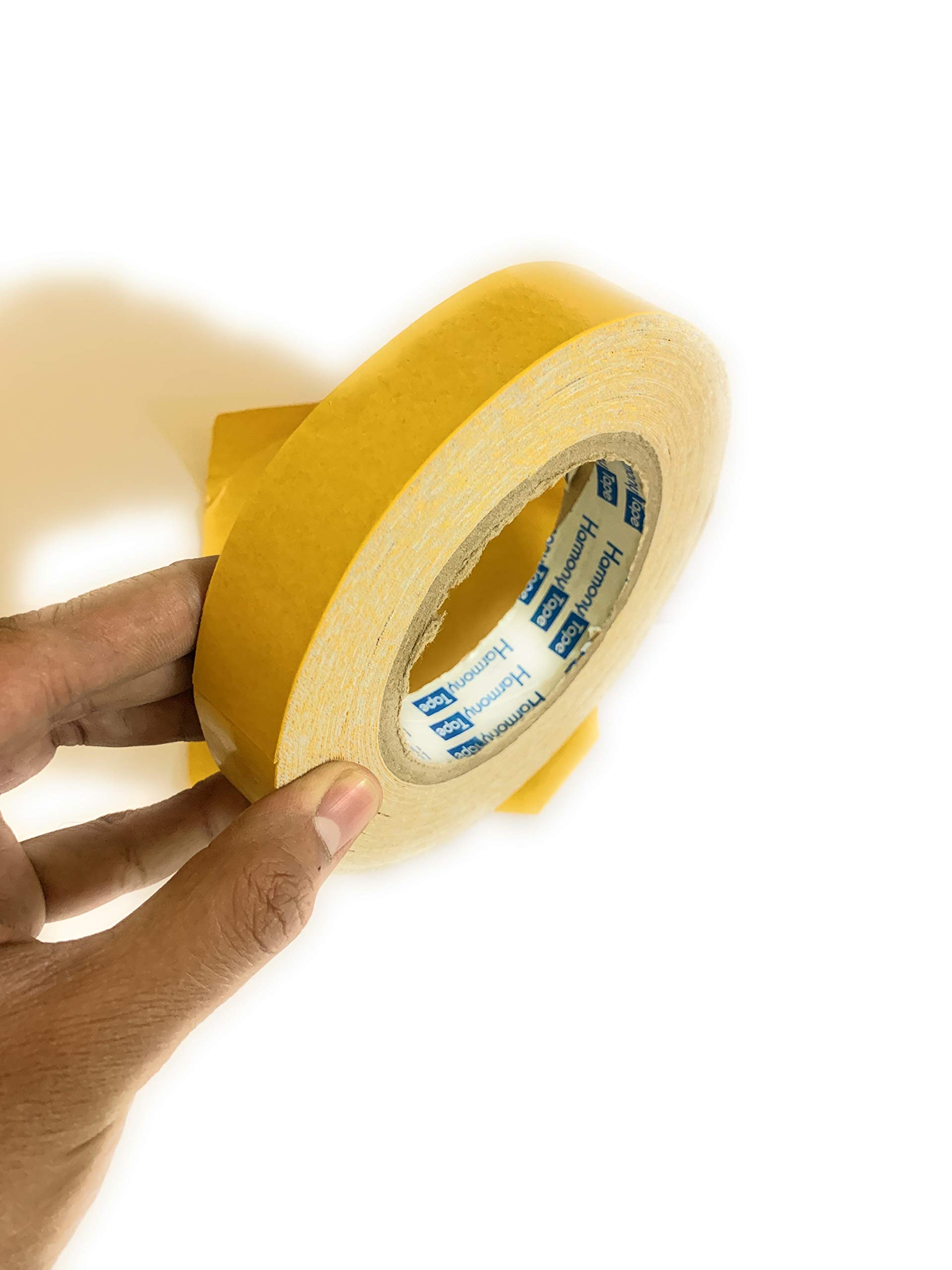 D-DIVINE Cotton Double Sided Waterproof Tape for Wigs - 1 Inch x 18 Meter Strong Hold Adhesive for Men & Women | Secure Hairpieces, Toupees & Extensions for Daily Wear & Cosplay