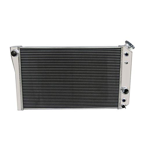 ECMRAD Aluminum Radiator Shroud Fans Combo for 1984-2002 Chevy S10 V8 Swap & 1984-1990 Corvette 5.7L V8 | High-Performance Cooling System | Perfect for Engine Upgrades & Hot Weather Driving