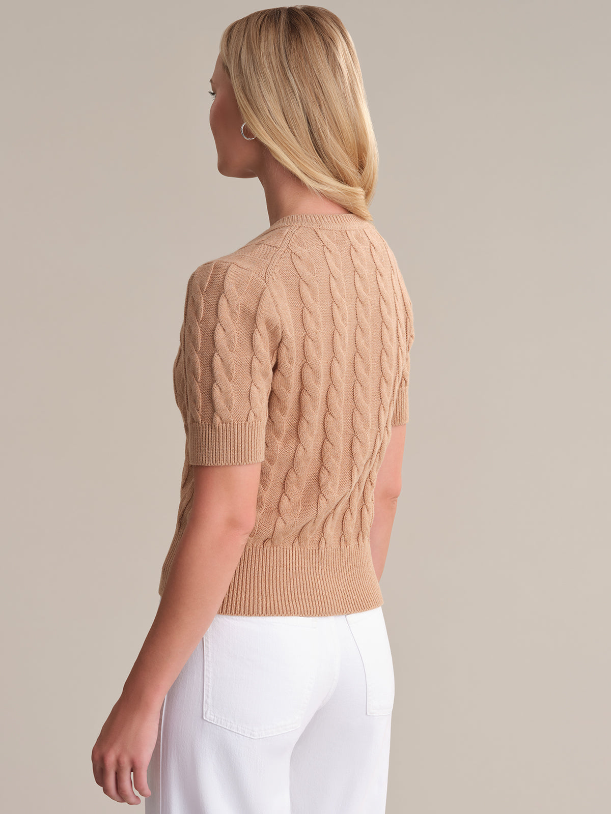 Women's Cable Knit Cotton Cardigan Sweater - Soft & Cozy Pullover for Fall & Winter - Perfect for Casual Outfits, Office Wear, and Layering