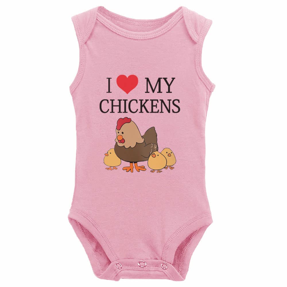 Cute Baby Bodysuit Short Sleeve Romper - Chicken Print Jumpsuit for Newborn Boys & Girls | Perfect for Playdates, Photo Shoots & Everyday Wear
