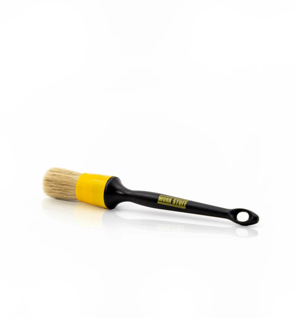 WORK STUFF Short Detailing Brush - Premium Car Detailing Tool for Interior Cleaning, Dashboard, Vents & Tight Spaces - Perfect for Auto Enthusiasts & Professional Detailing