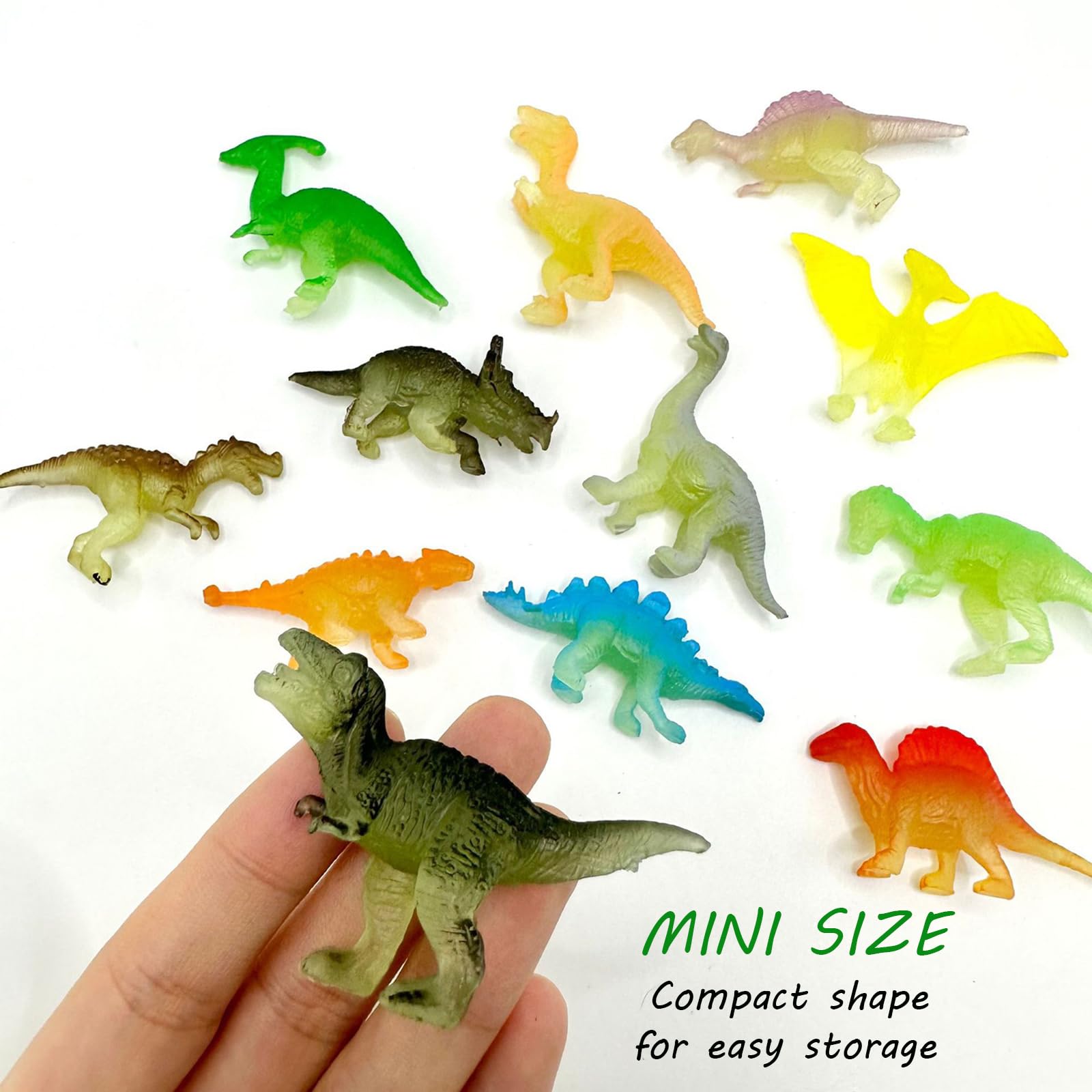 24-Piece Glow in the Dark Dinosaur Easter Eggs - Prefilled Party Favors for Kids, Classroom Activities & Easter Basket Stuffers - Fun Egg Hunt Game Toys for Toddler Boys (Perfect for Easter Celebrations, Birthday Parties & Classroom Rewards)