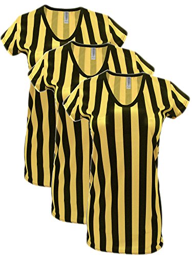 3 Black/Yellow Shirts