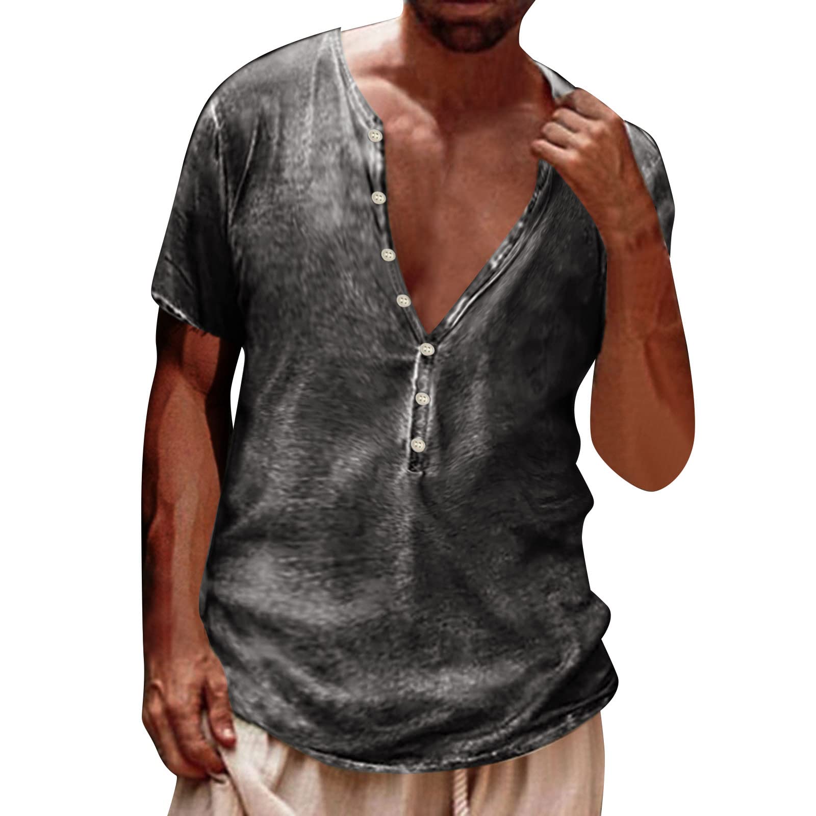 Men's White Short Sleeve T-Shirt with 3D Printed Design - Casual Summer Fashion Tee for Daily Wear, Outings & Beach Activities