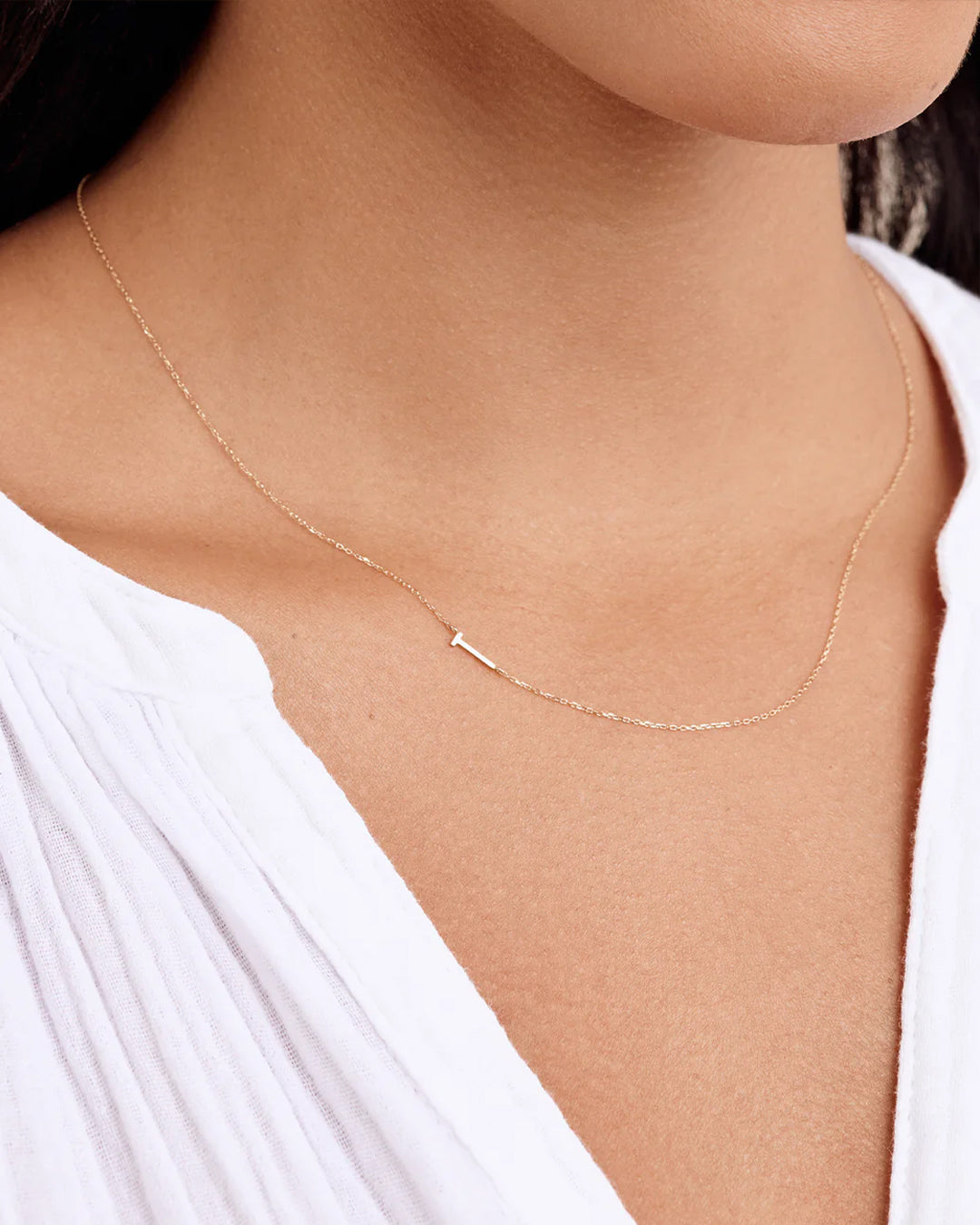 14K Gold Alphabet Necklace - Personalized Initial Pendant Jewelry for Women - Perfect for Gifts, Birthdays & Everyday Elegance