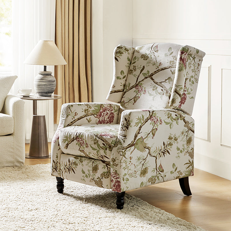 Lilith Upholstered Recliner Chair - Adjustable Backrest & Footrest, Ergonomic Living Room Reclining Chair for Relaxing, Reading & Watching TV