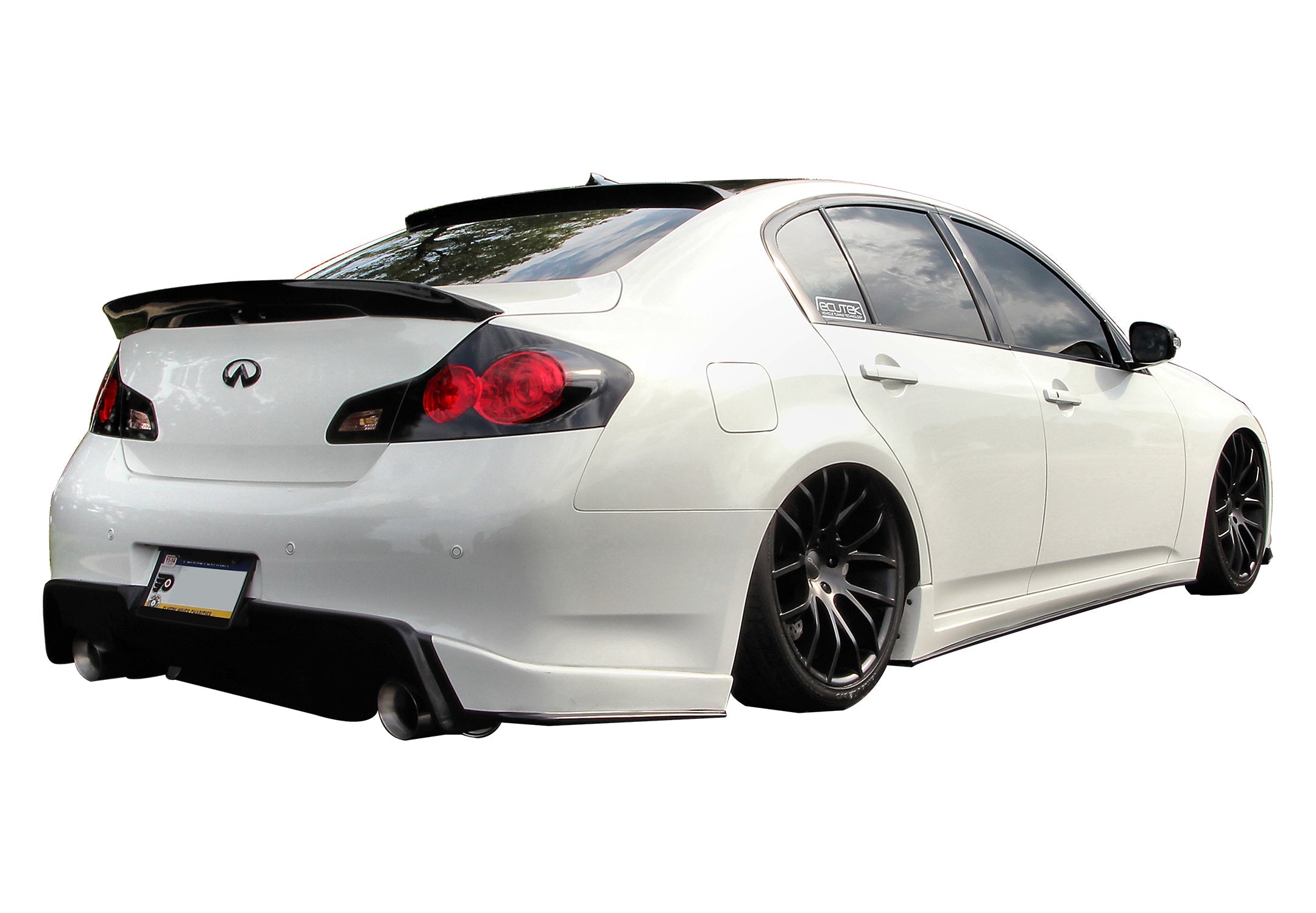 2007-2008 Infiniti G35 Sedan Rear Roof Spoiler Wing - High Performance Carbon Fiber Trunk Lip for Enhanced Aerodynamics - Perfect for Car Enthusiasts & Street Racing
