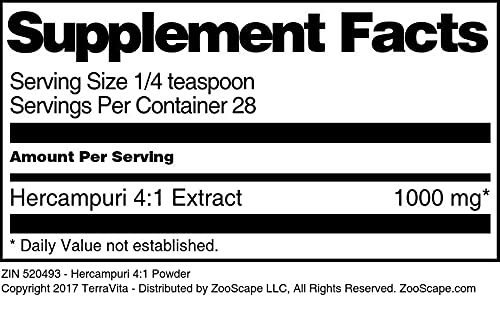 Hercampuri 4:1 Extract Powder - 1 oz (30g) | Natural Liver Support & Detox Supplement | for Weight Management & Digestive Health
