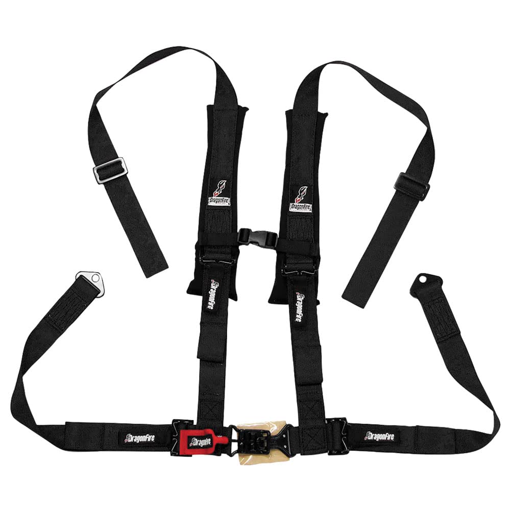 Dragonfire Racing 4-Point H-Style Safety Harness with Sternum Clip - 2