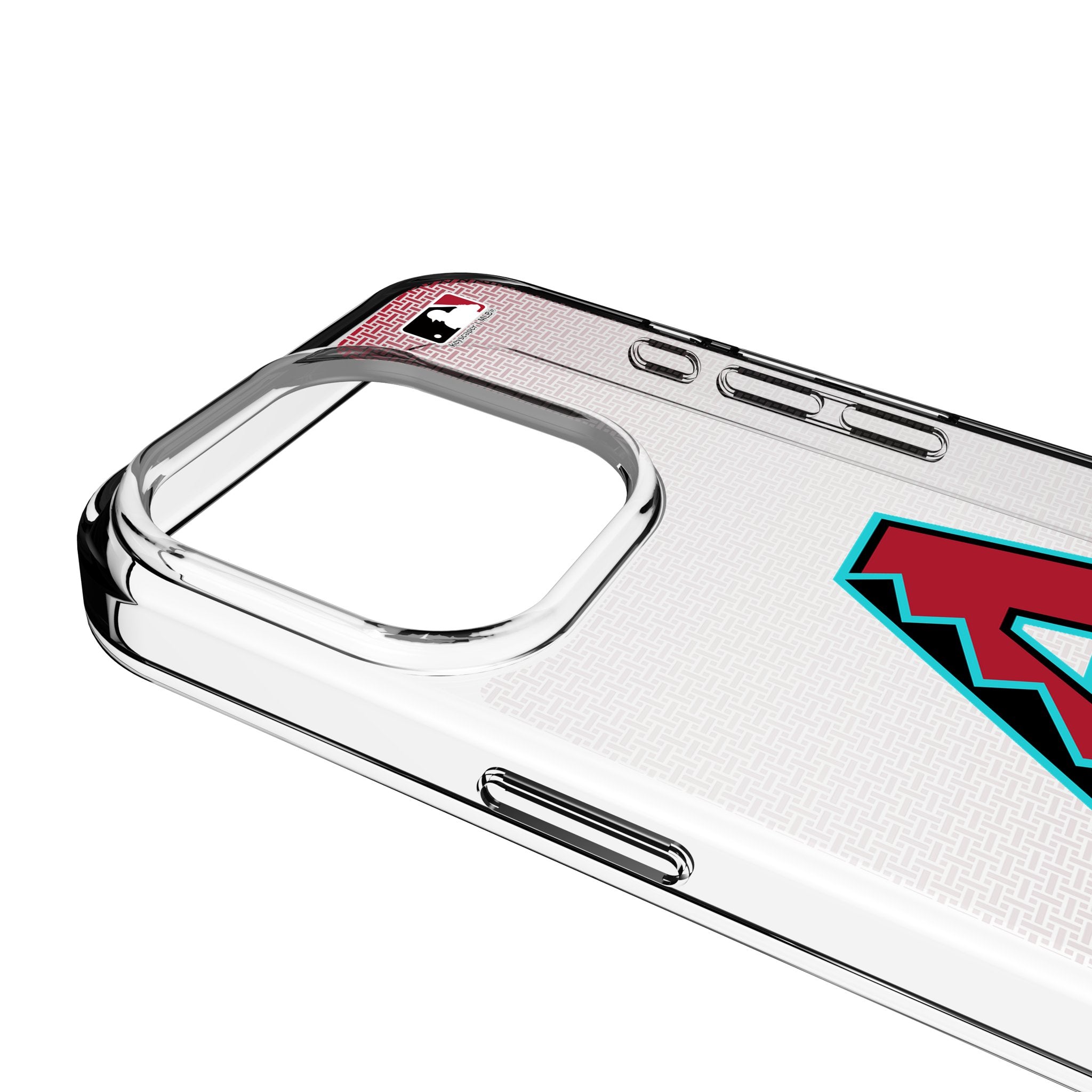 Arizona Diamondbacks Clear Linen Phone Case for iPhone 14 13 12 11 Pro Max XR - Slim Protective Cover with Team Logo - Perfect for Baseball Fans & Game Day