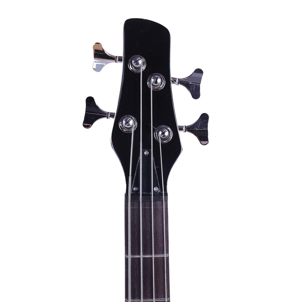 Premium IB Bass Guitar with Power Line & Wrench Tool - Stylish Electric Bass for Beginners & Professionals (Blue) | Perfect for Live Performances, Studio Recording & Music Practice