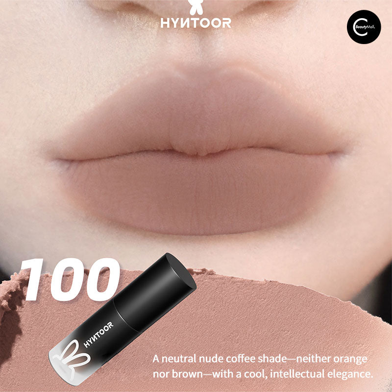 HYNTOOR Little Black Tube Velvet Lip Mousse - Matte Liquid Lipstick, Long Lasting & Non-Drying, Vegan & Cruelty Free - Perfect for Date Night, Parties & Everyday Wear