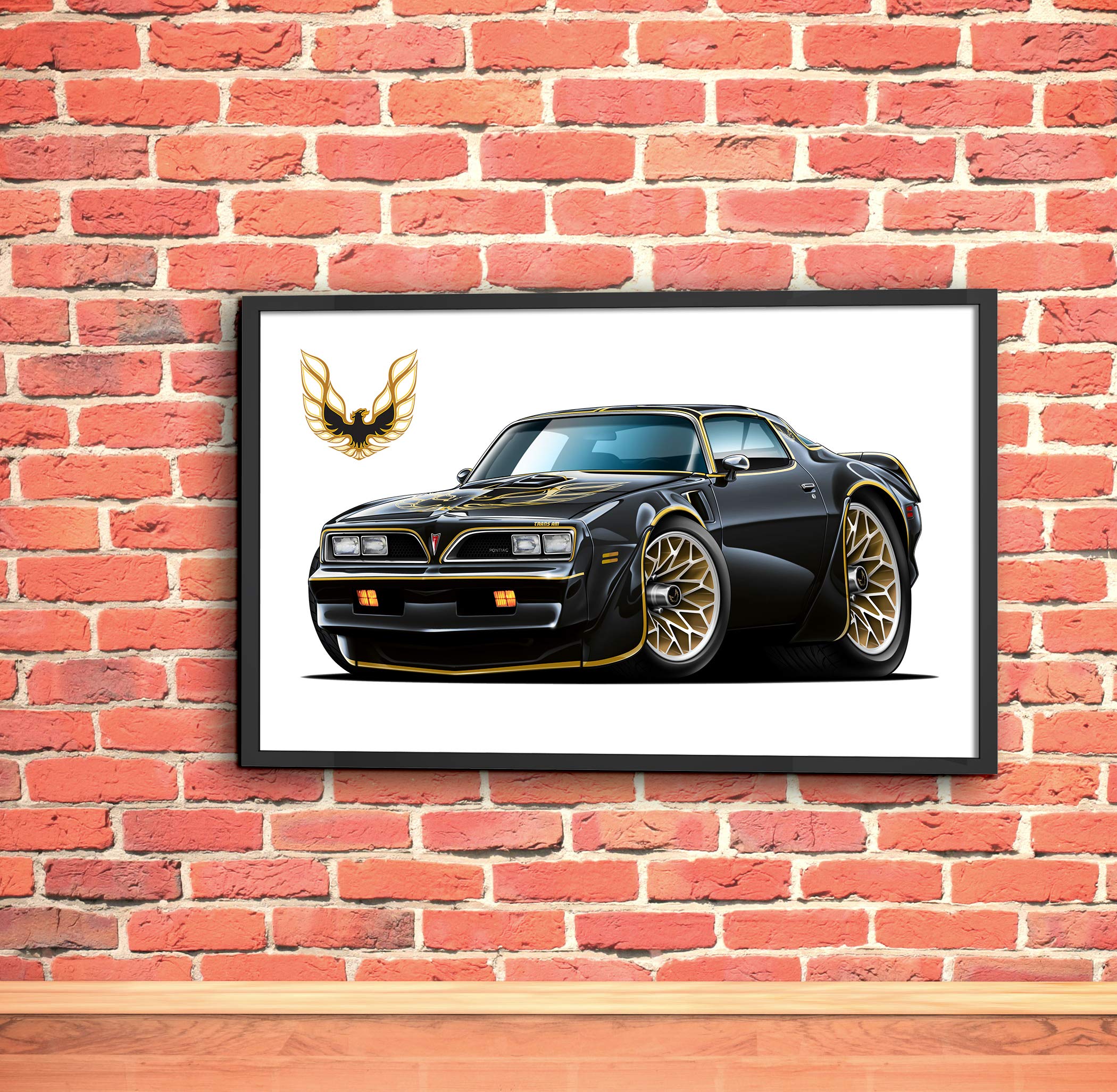 1978 Pontiac Trans Am Firebird Wall Art Poster - 36x24