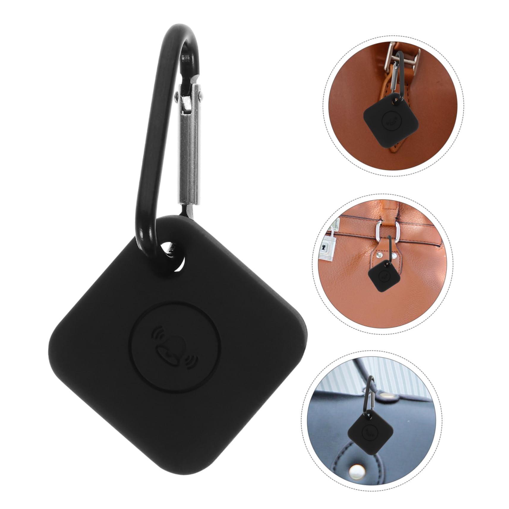 ETHZZLE Tile Tracker Pro 4-Pack - Premium Bluetooth Key Finder & Item Locator for Keys, Wallets, Bags (Black) | Anti-Loss Device for Home, Office & Travel Accessories