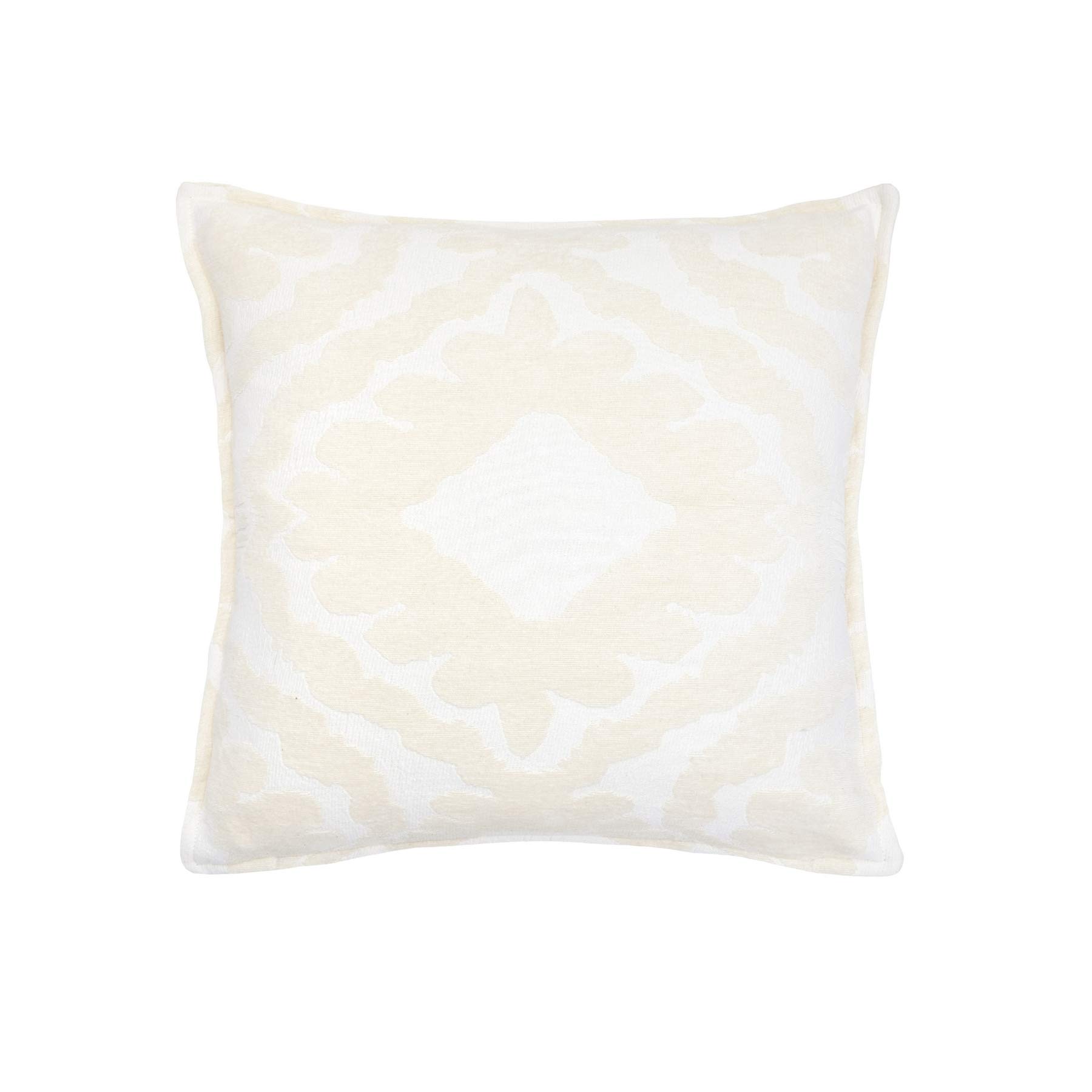 Cleo Dove 20x20 Inch Decorative Throw Pillow - Soft White Square Cushion for Sofa, Bed & Home Decor