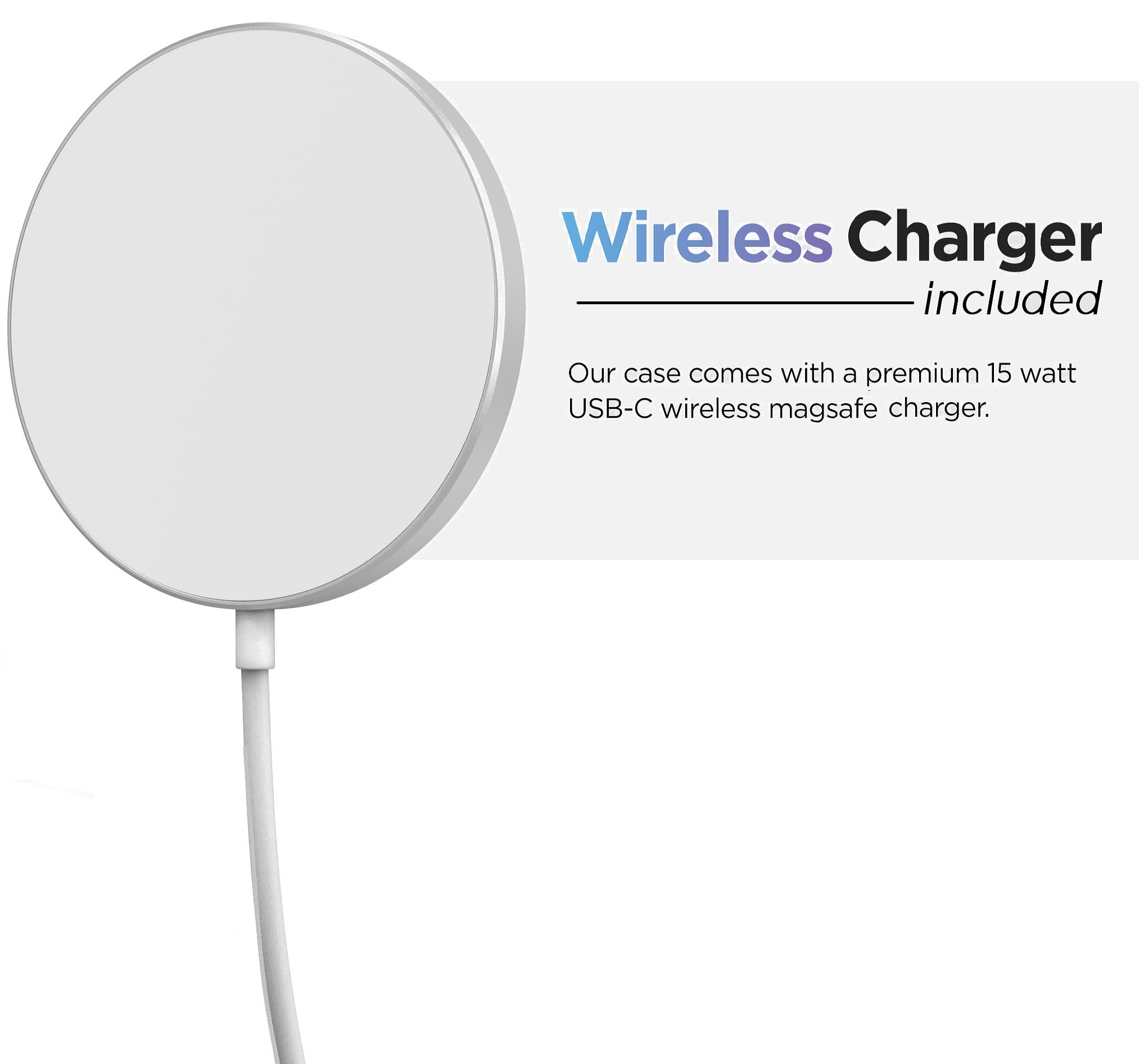 2-in-1 Magnetic Samsung Galaxy S23 Ultra Case with Wireless Charging | Clear Protective Cover | Magsafe Compatible | Perfect for Work, Travel & Everyday Use