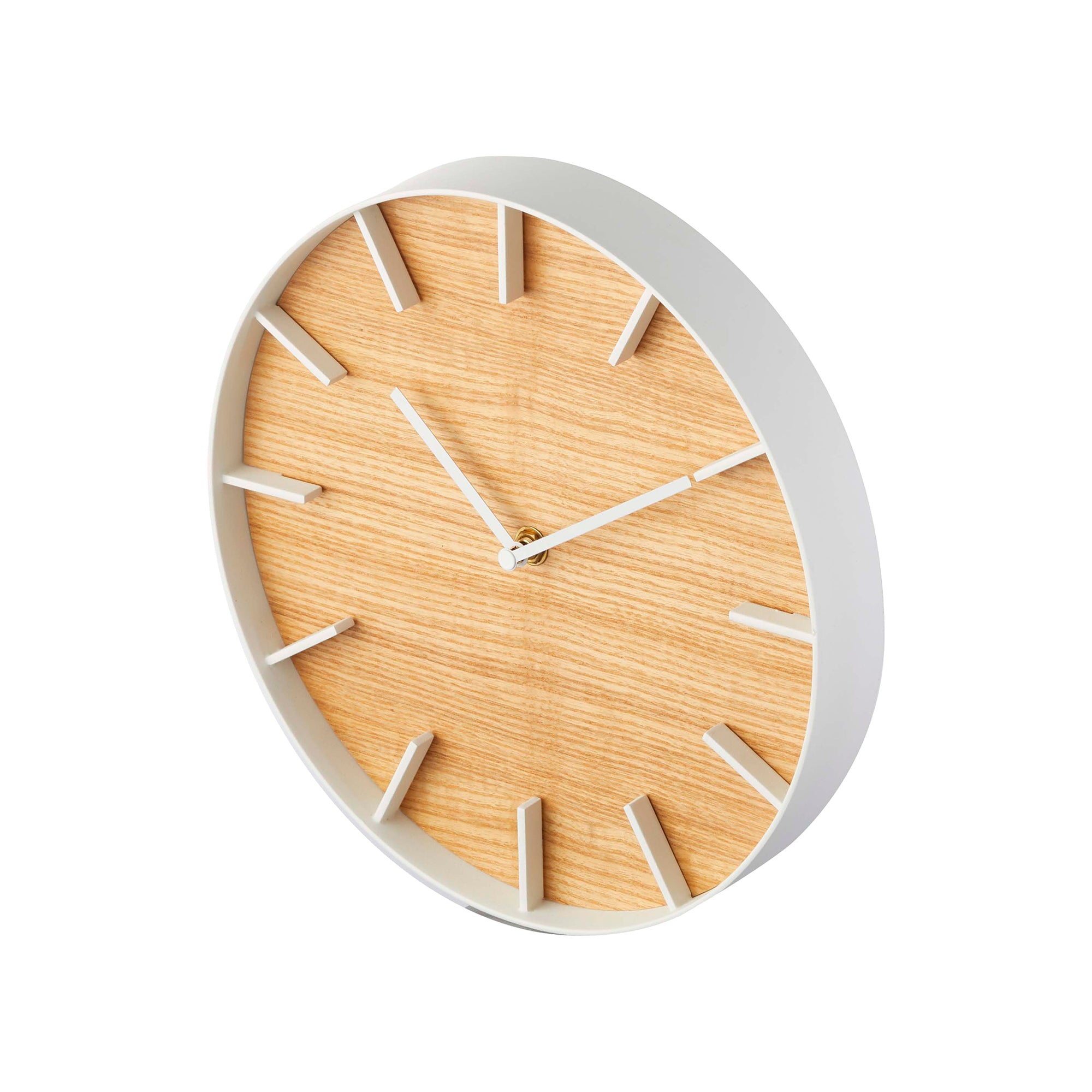 Vintage Style Wall Clock - Steel & Wood Design for Home, Office & Living Room Decor | Silent Non-Ticking Battery Operated Clock for Bedroom, Kitchen & Classroom