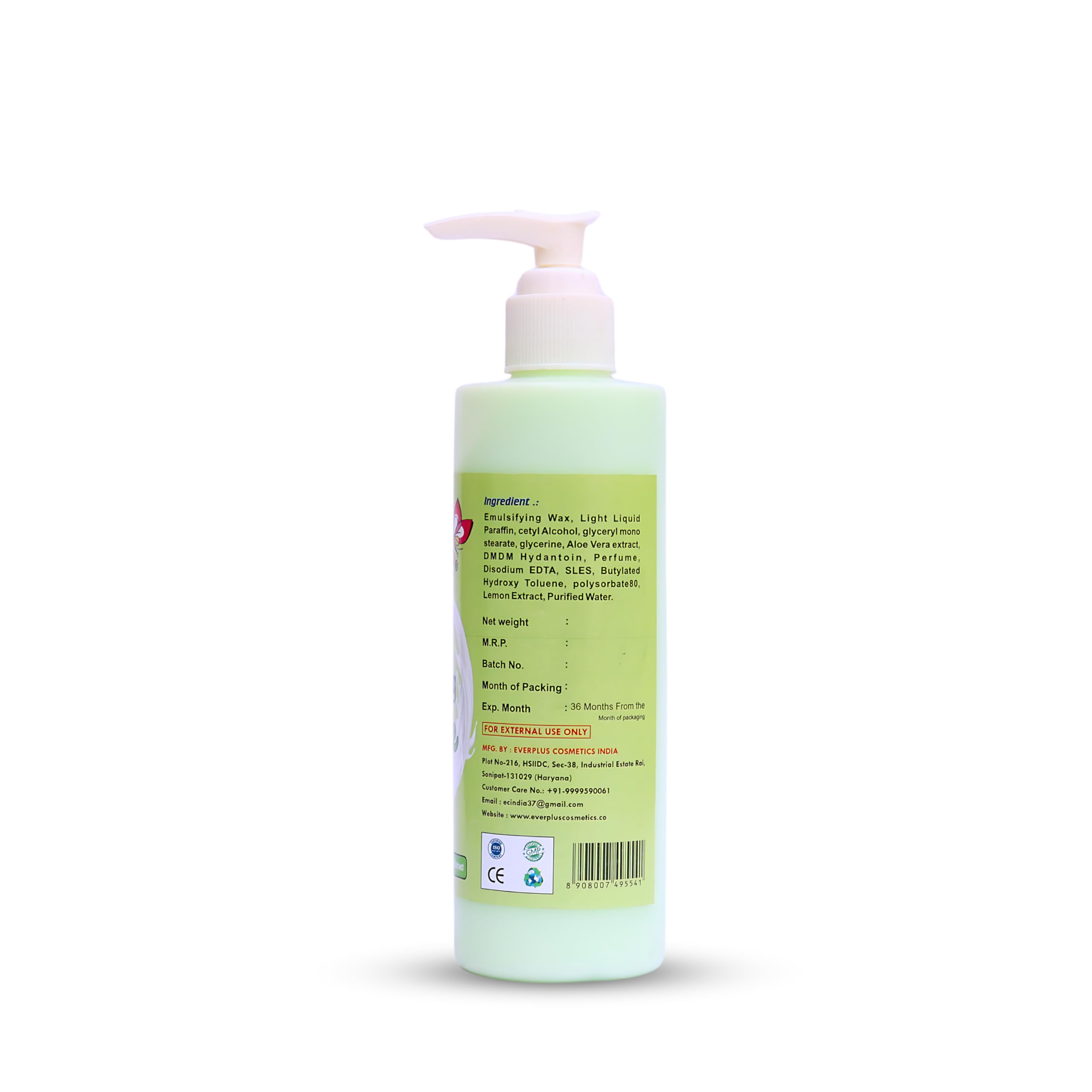 Primus Aloe Vera & Lemon Extracts Cleansing Milk - Ultra Clean & Refreshing Facial Cleanser | Makeup Remover & Daily Face Wash | 250ml | Perfect for Sensitive Skin & Post-Workout Refresh