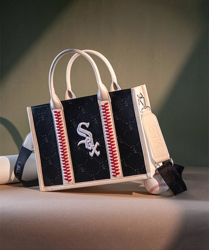 MLB Chicago White Sox Tote Bag - Official Licensed Baseball Team Shopper for Women & Men - Perfect for Games, Beach, Grocery Shopping & Daily Use