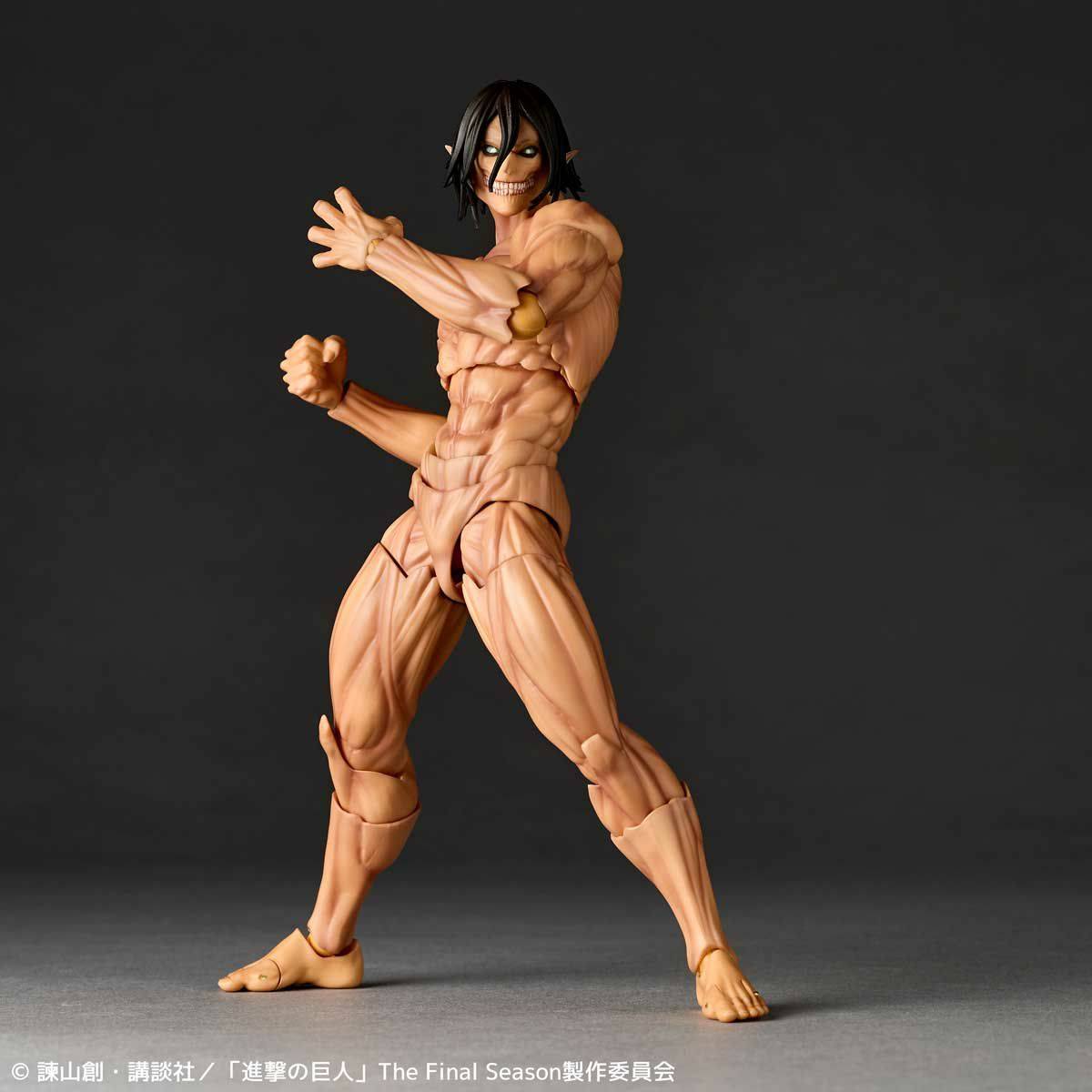 Amazing Yamaguchi Revoltech Action Figure - Attack on Titan Eren Yeager (NR057) | Highly Articulated Collectible Anime Figure for Display & Photography | Perfect for Anime Fans & Collectors