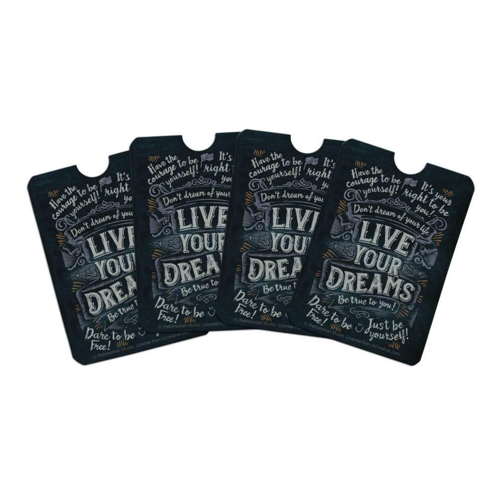 RFID Blocking Credit Card Holder Set of 4 - Secure Wallet Protector Sleeves for Contactless Payment Security | Perfect for Travel, Shopping & Daily Use to Prevent Digital Theft