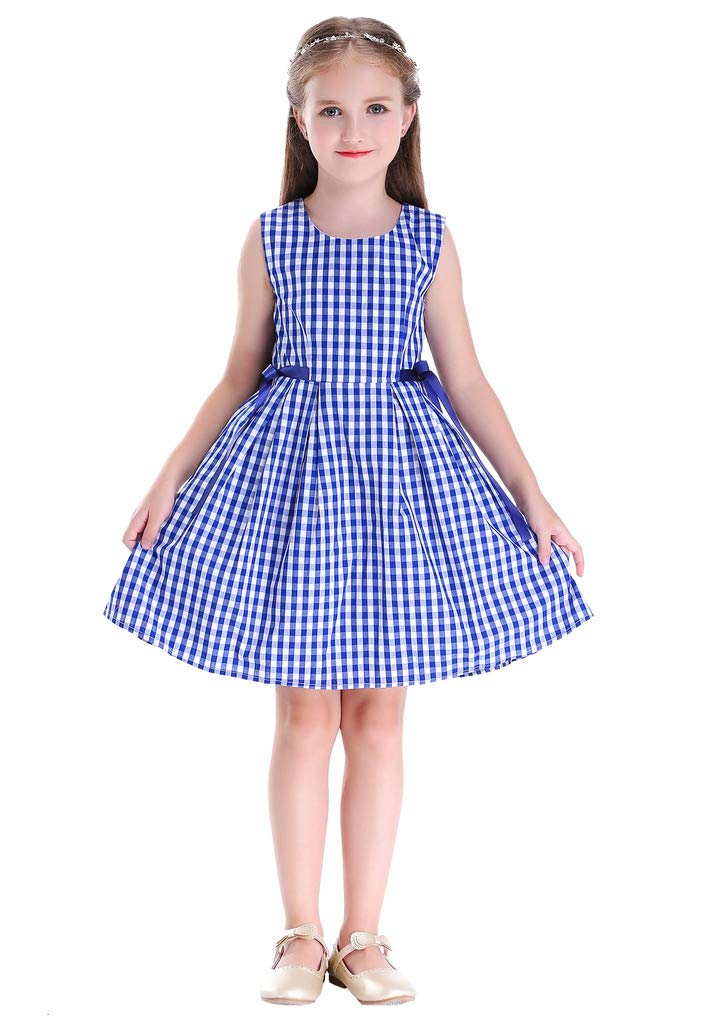 Vintage Floral Party Dress for Girls - Elegant Rose Print Tea Dress for Birthday, Easter & Special Occasions