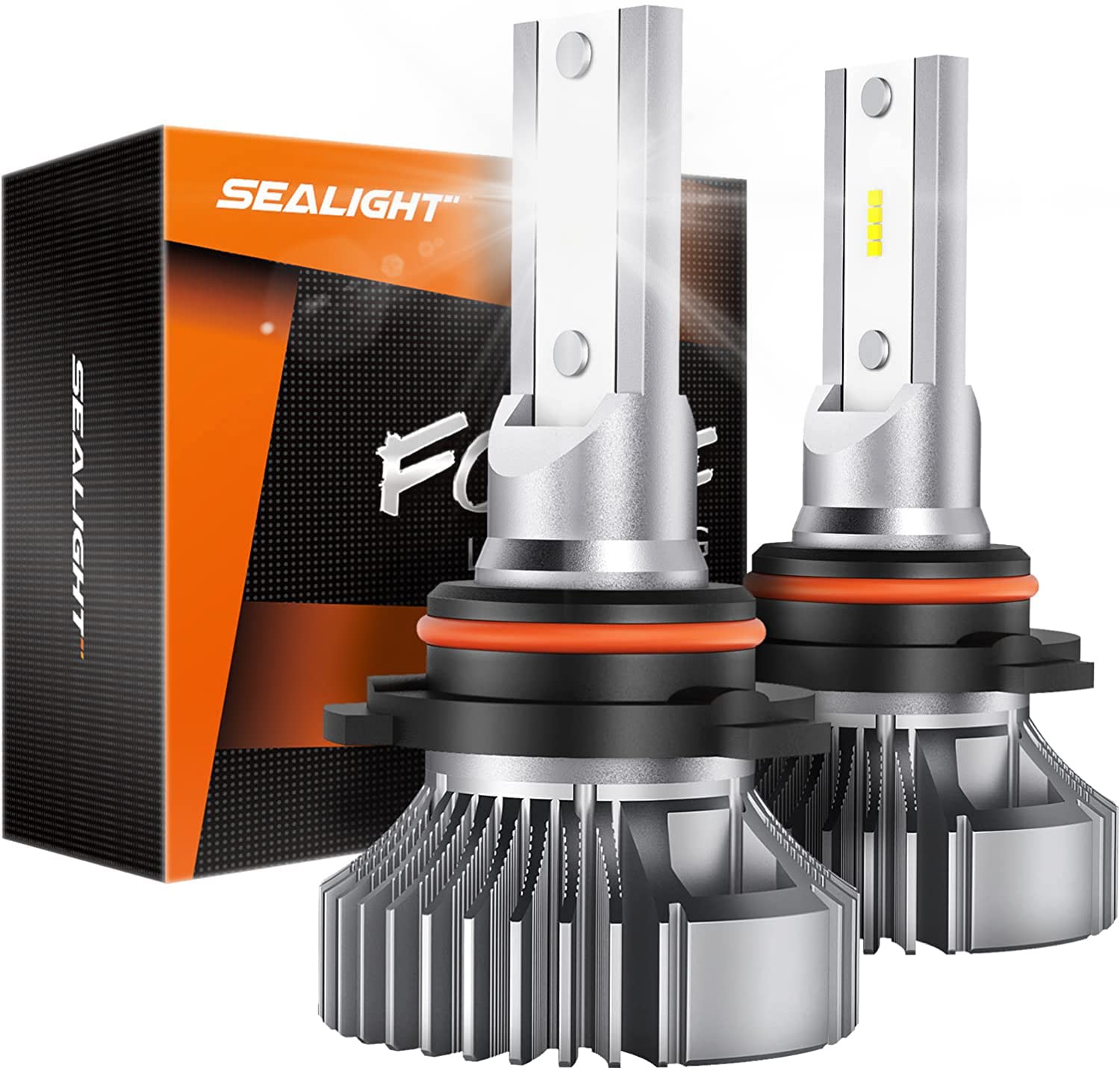 SEALIGHT H10 LED Fog Light Bulbs 6000K Diamond White - 400% Brighter Halogen Replacement, Plug & Play, Aviation Aluminum - Perfect for Trucks & Cars (Great for Night Driving & Foggy Conditions)