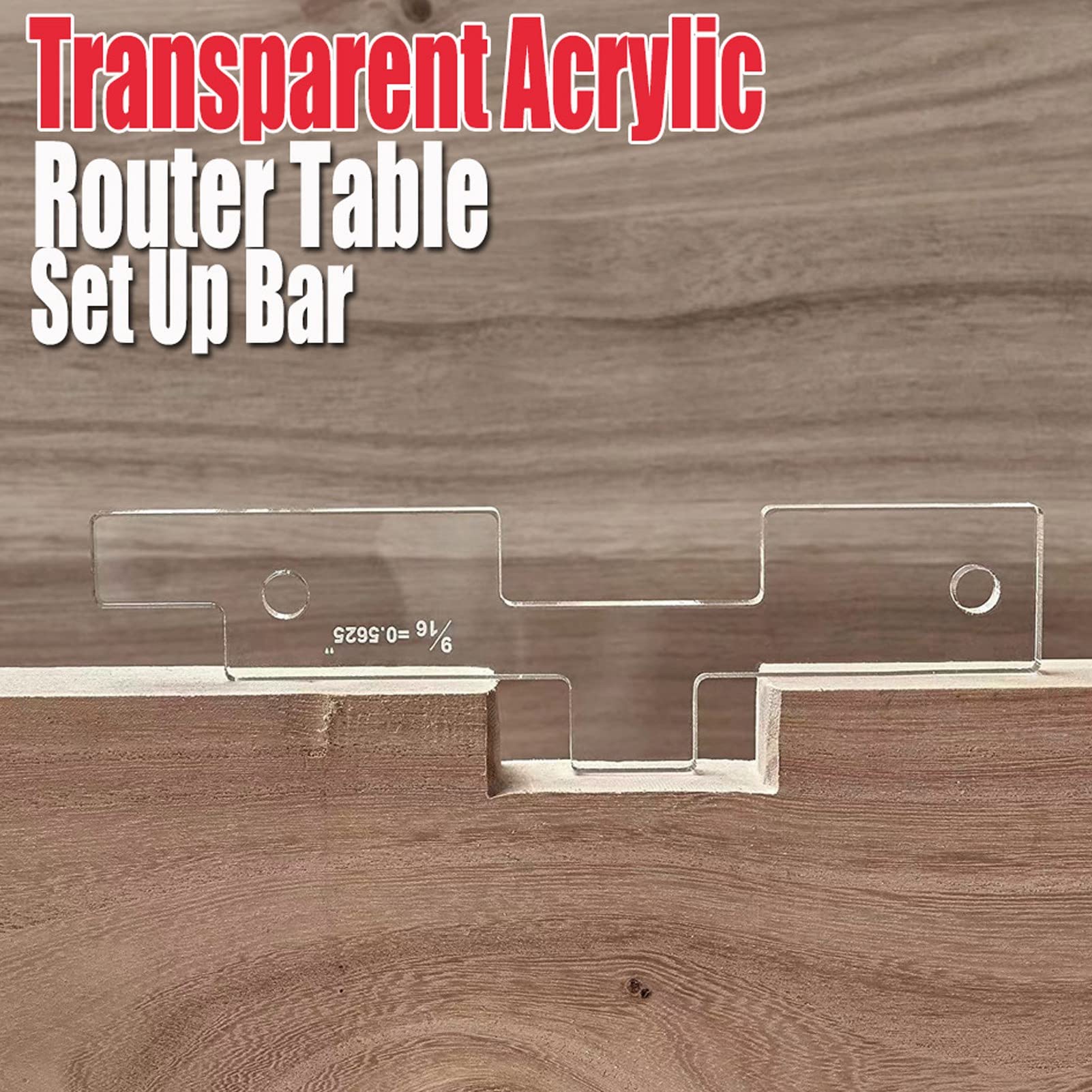 ViaGasaFamido 10PCS Clear Acrylic Router Table Setup Bars - Precision Saw Accessories for Woodworking & DIY Projects