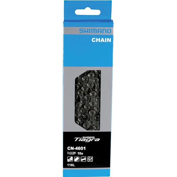Shimano Tiagra 4601 10-Speed Bicycle Chain - 116 Links - Durable & Smooth Shifting for Road Bikes - Perfect for Commuting, Training & Performance Cycling